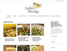 Tablet Screenshot of ediblemusings.com
